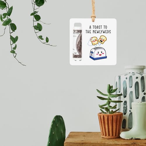 Wedding Money Holder Wedding Gifts for Couples Newlyweds Funny Newly Wed Gifts for Newlyweds Engagement Party Money Holder Decoration3