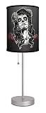 Lamp-In-A-Box Woman Sugar Skull Face Art Table Lamp, Gothic Home Decor Gifts for Her
