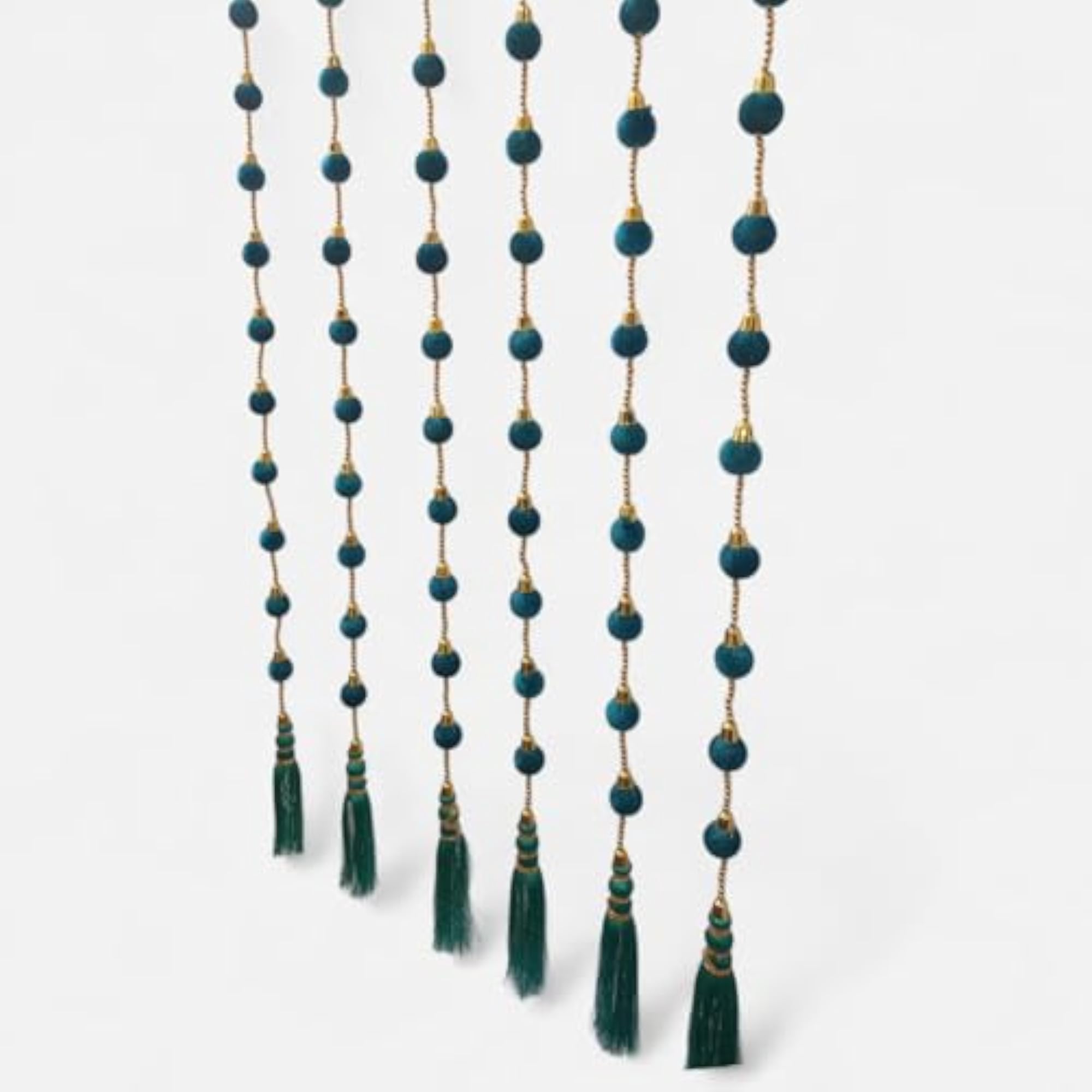 Handmade Bead Garland with Tassel for Home Décor