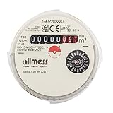 Neu geeicht im Jahr 2021 Allmess Messkapsel Warmwasser UP 6000