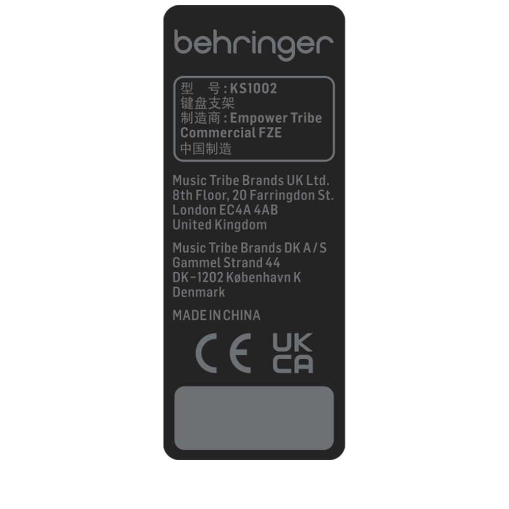 Behringer KS1002 Supporto professionale X per tastiere