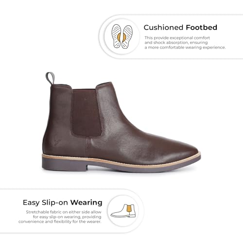 Image of YOHO Comfortable Boots For Men | Extra Cushioned Foot Bed And Skin Friendly Ankle Boot With Low Heels | PU Finish Material | Trendy, Stylish & Casual Boots | Winter, Snow & Holiday Outings