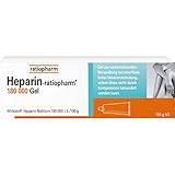 HEPARIN-RATIOPHARM 180.000 I.E. Gel 100 g