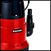 Einhell GC-DP 7835 -Bomba de aguas sucias(780W, capacidad de 15.700 l/h, profundidad...