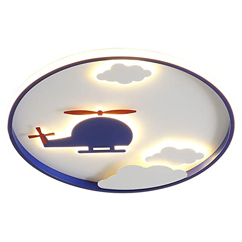 Plafonnier LED chambre enfant nuage hélicoptère ultra-mince dimmable