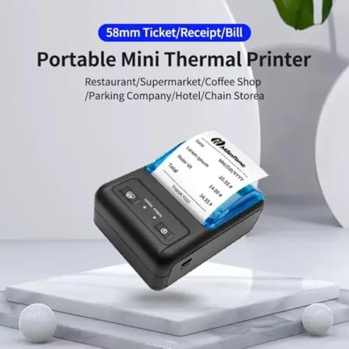 Image of P11 Advanced Thermal Printer 58mm 2 Inch USB + Bluetooth Android POS Receipt Bill for Small Business, Restaurant Swiggy, Zomato KOT, Shopping Mall, Mini Market - with 5pcs Roll (P11)