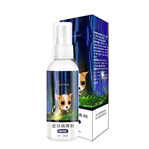 Preisvergleich Produktbild Shefii 100 ml Haustiermilbenentfernungsspray für Katzen, Hund, Ekzeme, Dermatitis, Juckreiz, beugt Hautkrankheiten vor