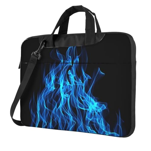 Sac bandoulière ordinateur portable flamme bleue voyage et quotidien léger