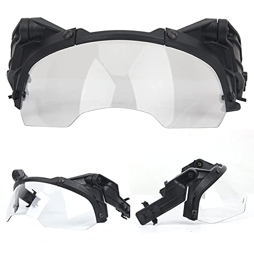 Masque de protection rabattable avec guide de lunettes antichoc pour airsoft - 5