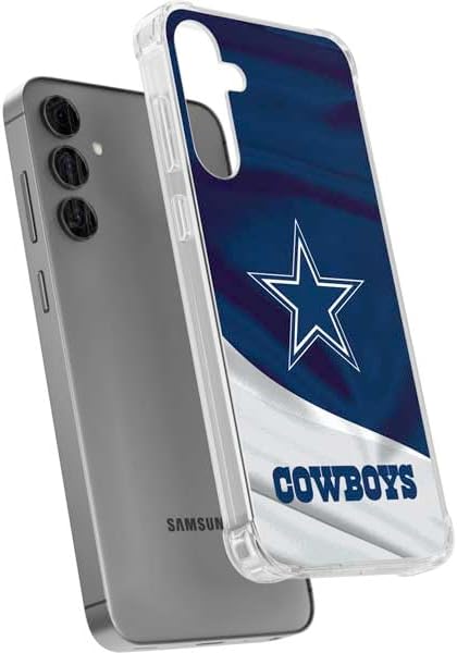 Skinit Clear Phone Case Compatible with Galaxy S24 Plus - Officially Licensed NFL Dallas Cowboys Design
