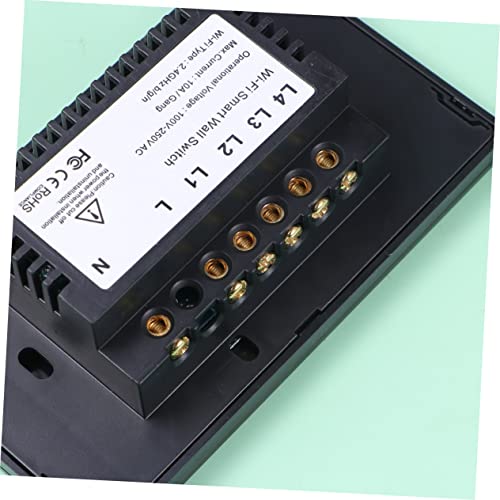 VILLCASE Tela Sensível Ao LED Gang Ac~V // Quatro Luz De Design Preta Sensível Interruptor Inteligen