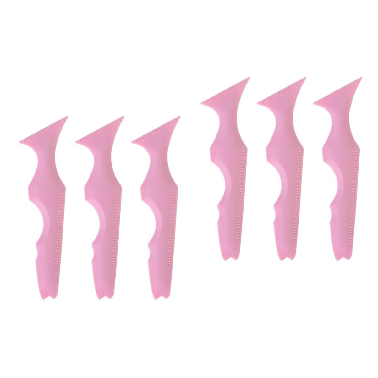 minkissy 2 Set Di Modelli Di Guida Per Eyeliner in Silicone Per Truccatori Stencil Per Sopracciglia Applicatori Per Eyeliner 3 Pezzi*2
