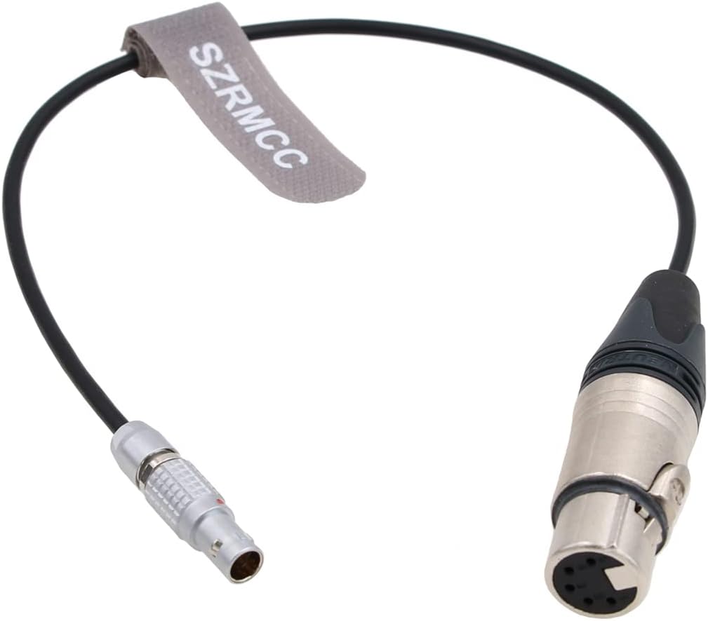 SZRMCC Alexa Mini LF Camera 6 Pin Male to XLR 5 Pin Female Audio Cable for ARRI