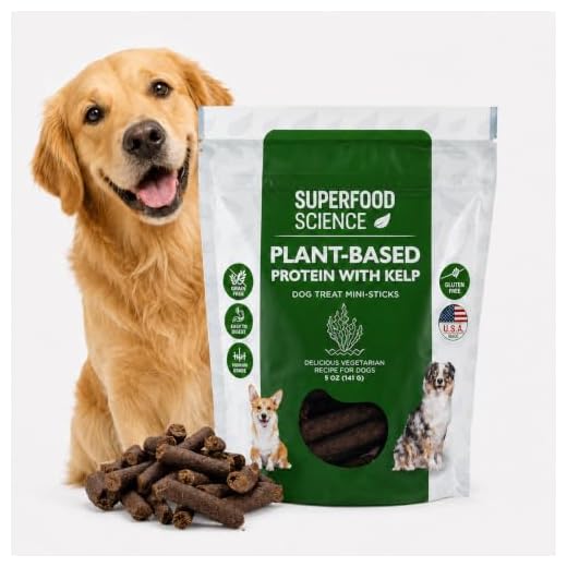 Hypoallergenic Healthy Dog Treats: Plant-Based Vegetarian Dog Snacks w/ Kelp, Sweet Potato, Chia, Flaxseed, Coconut Oil for Skin & Coat, Grain & Gluten-Free Vegan Protein Dog Treats Training, 5 oz