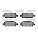 Dynamic Friction Company 3000 Semi-Metallic Brake Pads 1311-0905-00-Rear Set