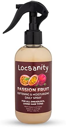 Locsanity Daily Moisturizing Loc Spray for Dreads - Passion Fruit Hair Scalp Moisturizer, Dreadlock Spray - Refreshening Spray for Locs, Dreadlocks, Sisterlock, Microlock - Controls Frizz, Oil-Free