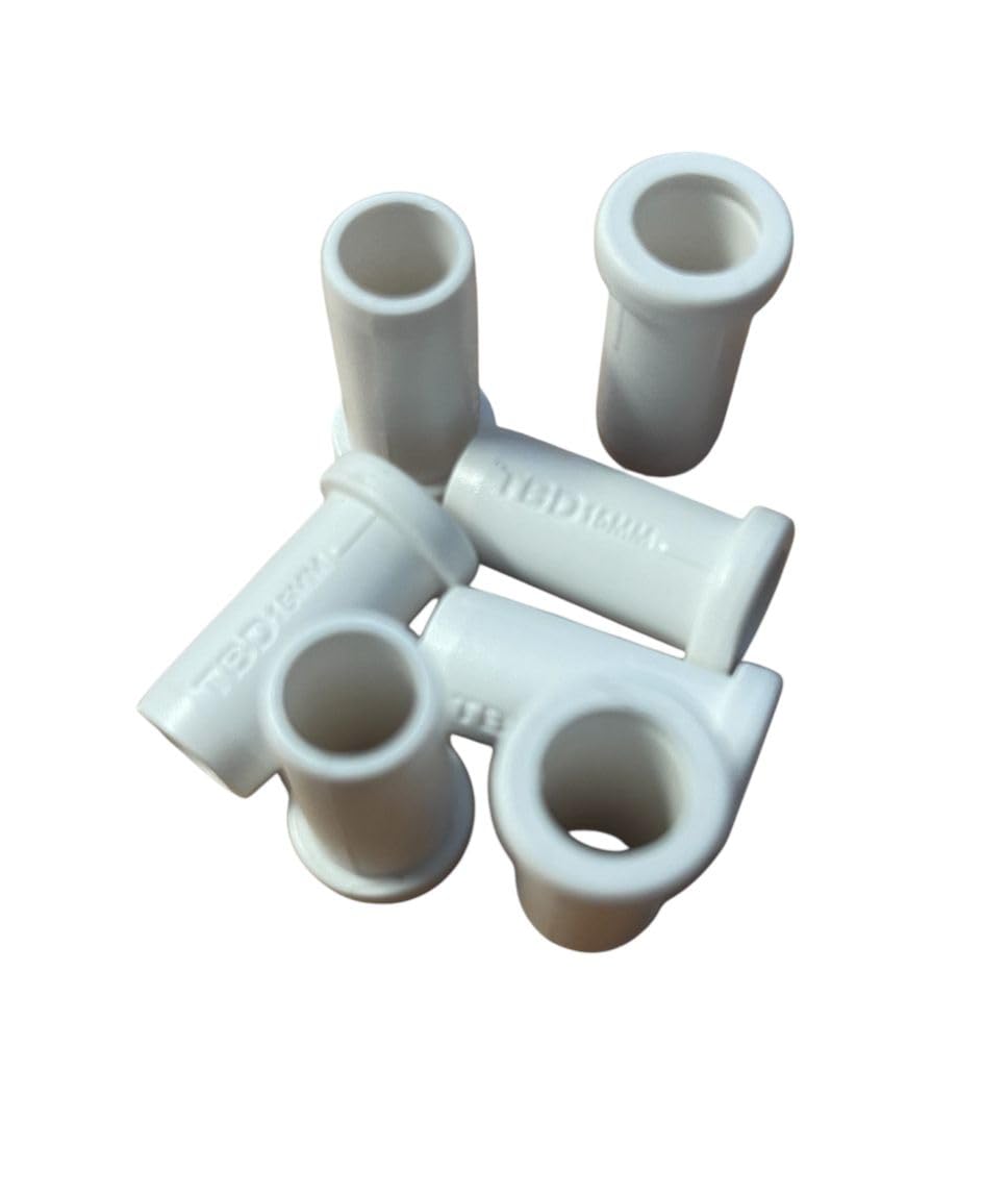 Tradeboxdirect White 15Mm Pipe Stiffener Inserts (Pack Of 10) For Plastic Pex Pb & Copper Pipe