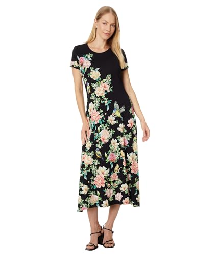 johnny was casual dresses Johnny Was The Janie Favorite Cap Sleeve Dress- Birdie Multi 2X at Amazon  Women's Clothing store