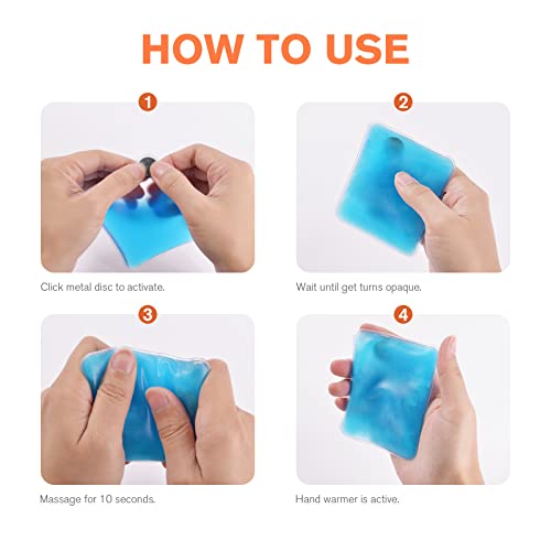 Vicloon Handwärmer,2er-Set Taschenwärmer wiederverwendbar,Taschenheizkissen Kinder für kalte Tage und für Büro/unterwegs-Rechteck