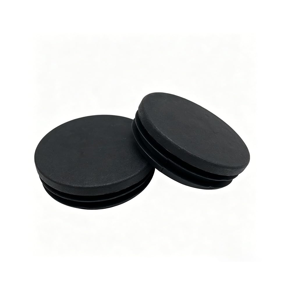 Black PE Plastic Blanking Caps, Multiple Pack Sizes Round Tube End Plugs for Furniture Chair Leg Tubing(100pcs,19mm)