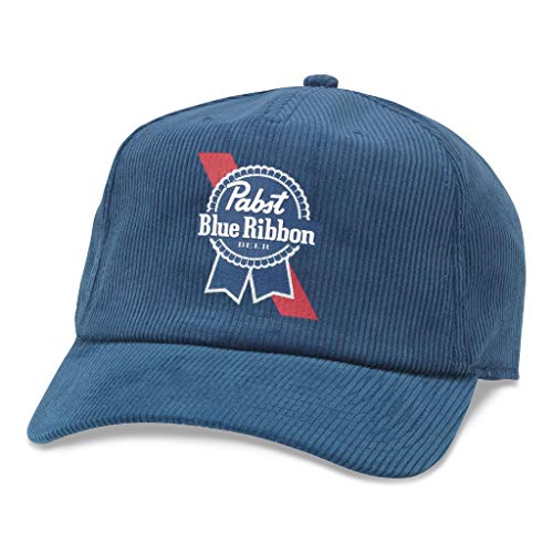 Image of AMERICAN NEEDLE Pabst Blue Ribbon PBR Beer Unisex Adjustable Snapback Baseball Hat