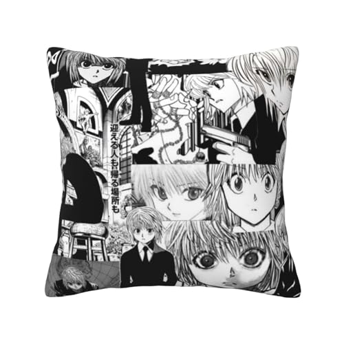 ハンター×ハンター (9) ッションカバー 抱き枕カバー 装飾枕カバー 座布団カバー グッズ ギフト アニメグッズ 着脱簡単 洗える ソファ背当て 両面プリント かわいい おしゃれ 車やソファー 50x50cm