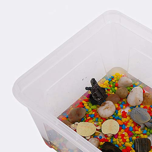 MJJEsports S/M/L Reptil Tortuga Plástico De Cría De La Caja De Alimentación De La Bandeja De Tanques Acuario Alimentador De Peces - #1 - imagen 4