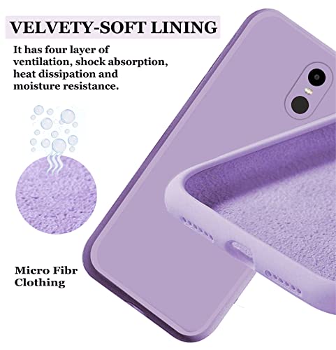 Image of A rtistque Liquid Silicone Back Cover Case for Redmi Note 4X Matte Shockproof TPU Soft Flexible with Camera Protection - Purple