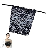 XIWUPO Spitzeneinsatz Für Ausschnitt, Dekollete Einsatz, Dekoltee Einsatz, BH Einsatz Ausschnitt, Ausschnitt Verkleinern, Spitzeneinsatz Für Ausschnitt, Cleavage Cover Up, Für Frauen, 6 Stück