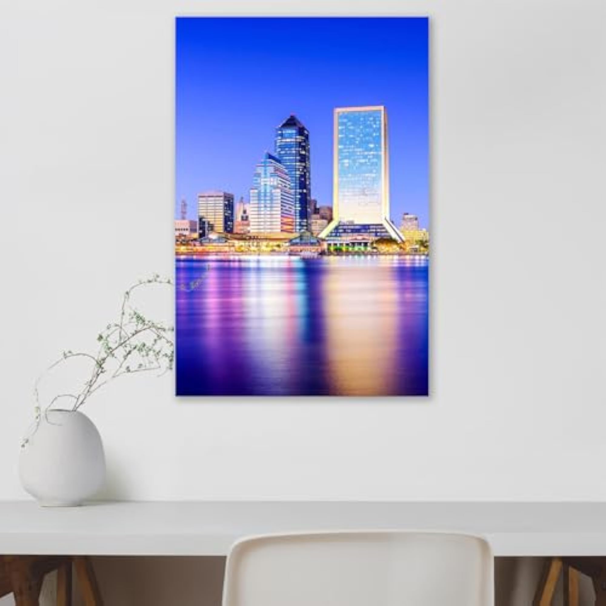 Downtown City Skyline Peel & Stick Vinyl Wall Sticker