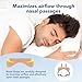 60 Pcs Nasal Strips for Snoring - Extra Strength Nose Strips for Breathing with Strong Adhesion - Sweat Resistant Design for All Day Use - Improves Sleep and Workout Performance - Beige