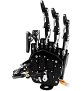 Robot Hand Five Fingers Solely Movement Bionic Robot Mechanical Arm DIY（Left Hand）