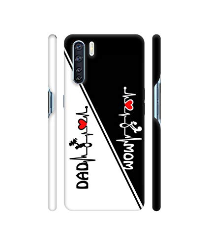 Image of Mom and Dad Lover Design 3D Printed Hard Back Case Cover for Oppo F15 / Oppo A91