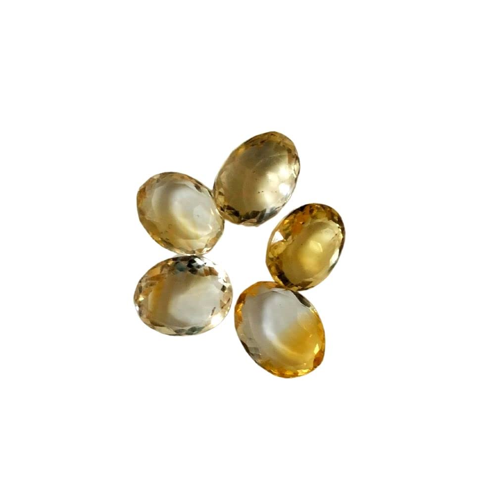 Natural Citrine at Wholesale Lot (Rs 75/carat) Fine Quality Faceted Oval Shape सुनहला Loose Gemstone for Reselling Jewellers Crystal Healing Astrological Dhanu Rashi Sagittarius Zodiac Sign-image-4