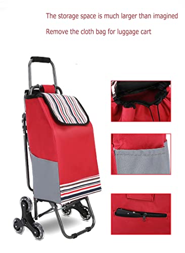 Faltbarer 6-Rad-Einkaufswagen mit Sitz, 35 l Fassungsvermögen, Einkaufstrolley für einfachen Transport, leichter blauer Einkaufshelfer für Senioren und vielbeschäftigte Käufer – Bild 3