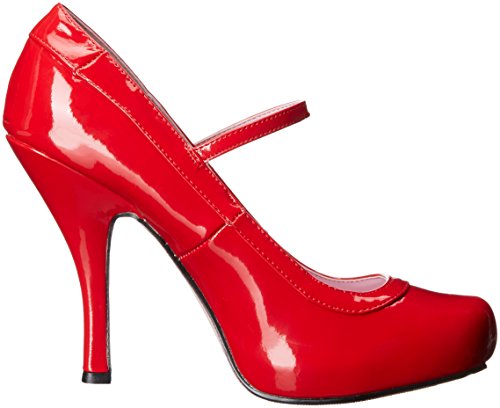 Ellie Shoes Women's 423-Babydoll Maryjane Platform Pump, Red, 8 M Us #TOP5