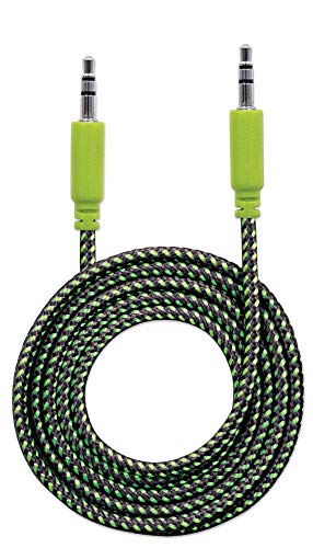 Cable de audio trenzado 6 ft miniatura 1
