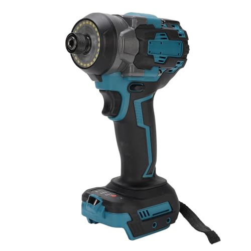 Qcwwy Clave de Impacto Inalámbrica con Luz de Trabajo LED, Controlador de Alta Torsión para Expertos en Mantenimiento y Reparación