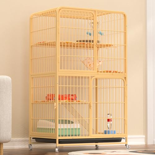 Grande cage pour chat intérieur extérieur amovible grande porte