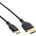 Produktbild InLine 17502C HDMI Superslim Kabel A an C, HDMI-High Speed mit Ethernet, Premium, schwarz / gold, 1,8m
