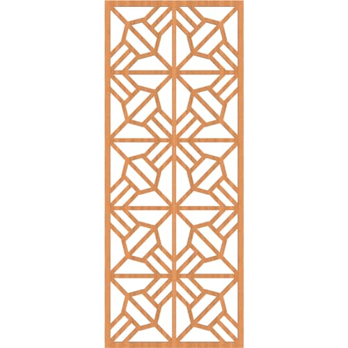 Image of Auburn Decorative Pierced Fretwork Wood Wall Panels, 17 3 /8 inchW x 44 3 /8 inchH x 1 /4 inchT, Cherry
