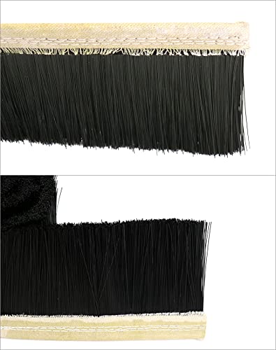 QWORK 100mm x 1M Brstendichtung für Gravur Maschine CNC Router, Nylon Staubschutzhaube Bürste