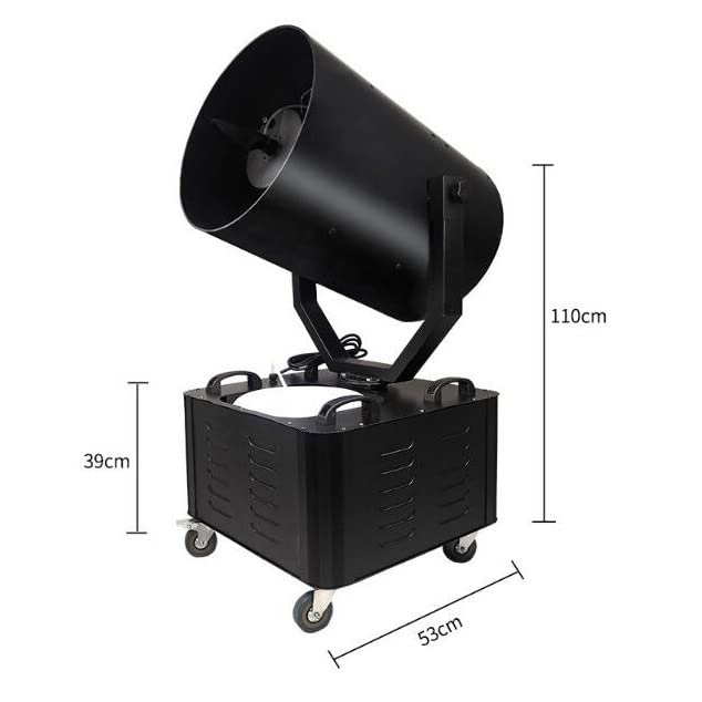 Máquina de nieve para escenario de 3000 W, tamaño ajustable de copos, alcance de aproximadamente 10 metros, área cubierta de 150 metros cúbicos miniatura 3