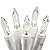 612 Vermont Clear 35 Count Christmas String Lights on White Wire Cord, UL Approved for Indoor Use Only, Total Length 7.5 Foot, Lighted Length 6.1 Foot