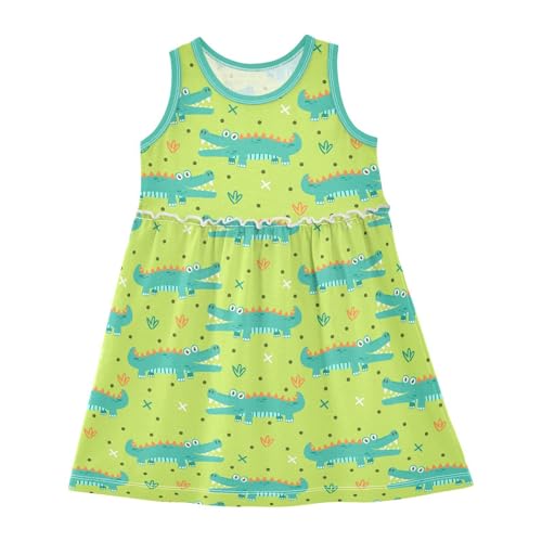 Girls Tank Dress Little Girl A-Line Sundress Sleeveless Dress Summer Dresses 2-8Y