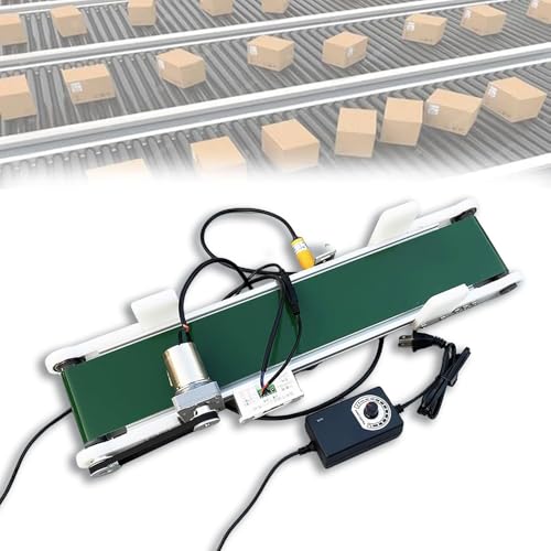 Cinta transportadora eléctrica de escritorio con contador automático y velocidad ajustable para embalaje de producción