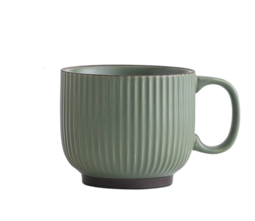 Tazzine da Caffè Tazza di Tè Tazze Tazza Tazza in ceramica a righe in rilievo Tazza da bere per la casa Tazza da caffè per ragazza Tazza da tè per ufficio semplice Tazze da caffè Tazzine Caffè Tazza d
