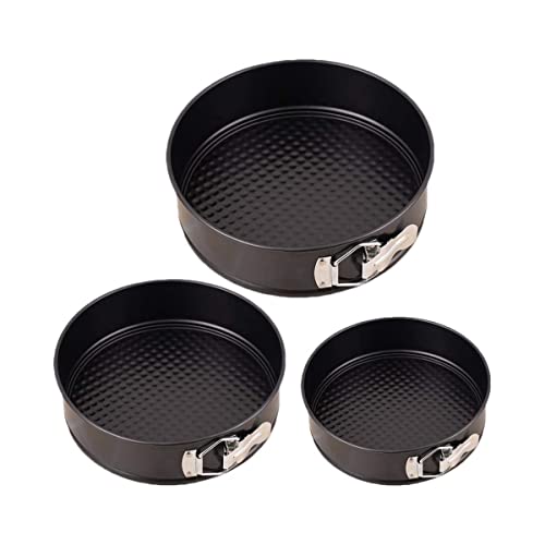 EPISENT 3-Piece Non-Stick Baking Pan Set | Round Springform Cake ...