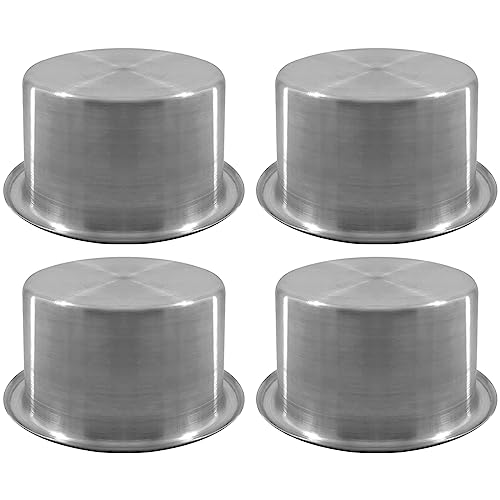 ISURE MARINE 4Pcs 3" Stainless Steel Drop-in Anti-Spill Cup Holder with Non-Slip Washer,Heavy Duty Poker Table Cup Holder Inserts Fits Standard Soda Can for Desk, Boats, RV Cars & Trucks by ISURE MARINE - Used condition - US$17.99
