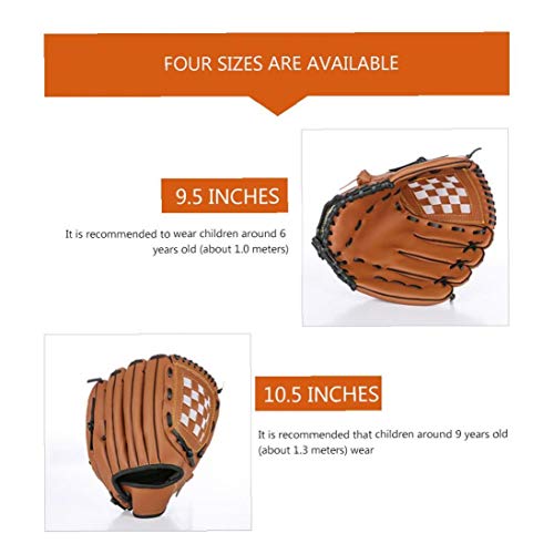 Gant De Baseball en Cuir Haut De Gamme Sport Teeball Gant Et Balle De Softball Mitten Mitt pour Les Enfants Et Les… - Image 4
